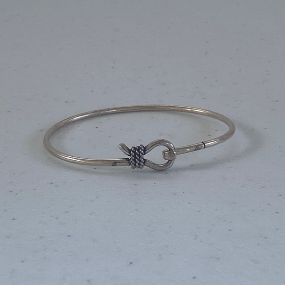 Vintage Jewelry Simple Sterling Silver Hook Bracelet Poshmark